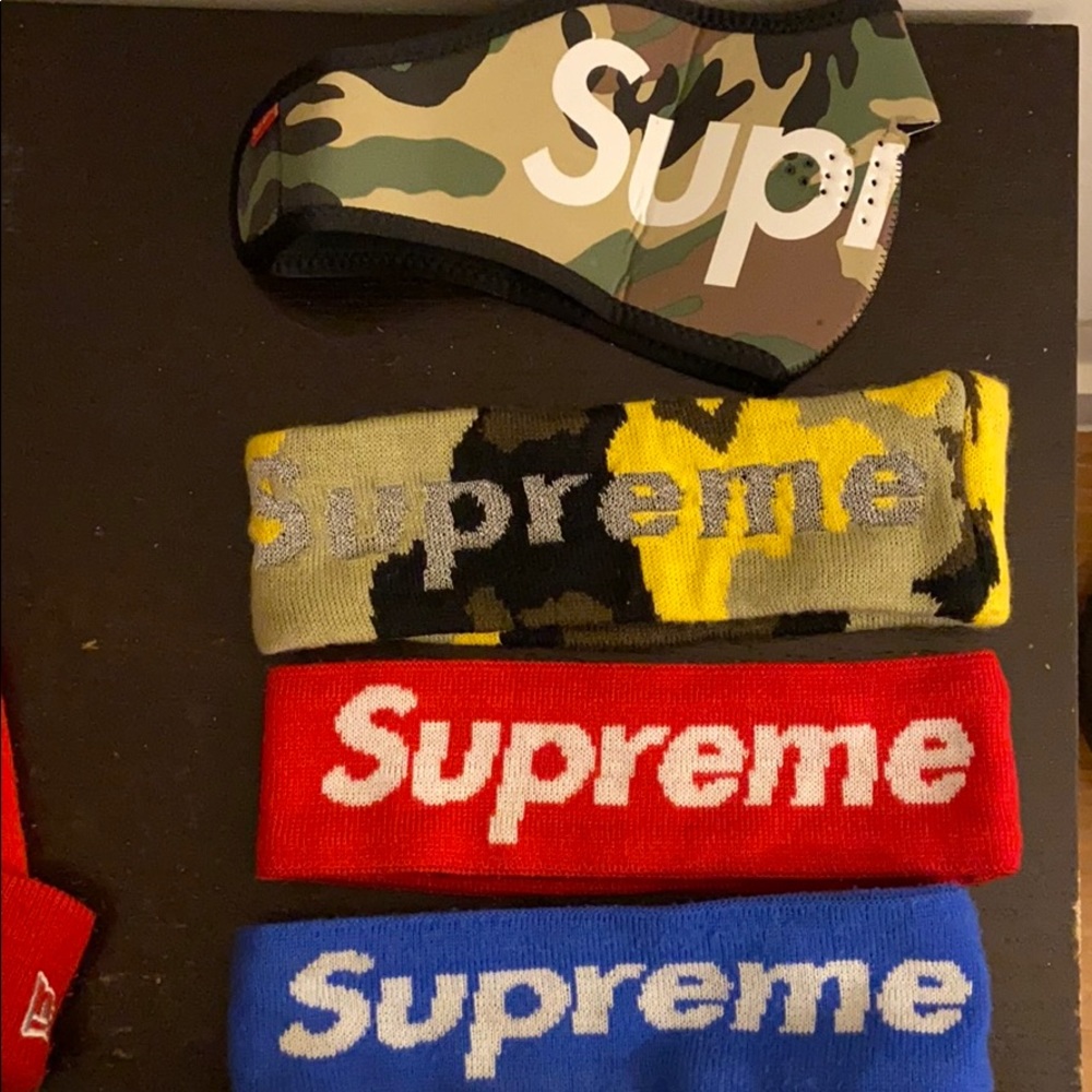 Supreme headbands and face mask